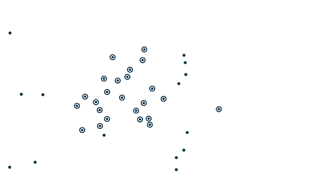 Kaart van kantoren in Europa