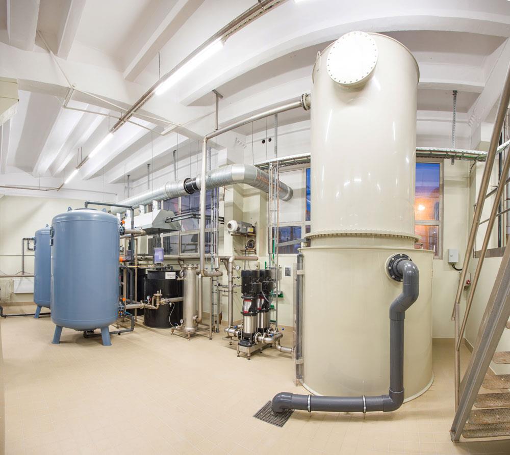 Dealkalizer used for brewing water
