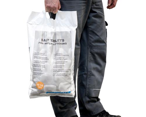 Salt tablets for water softening in 10 kg. bag