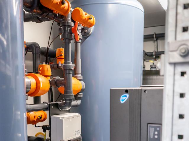 Softening unit from Eurowater installed in container